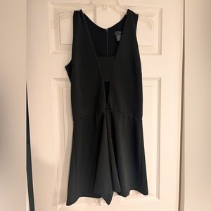 Bloomingdale’s AQUA V-Neck Black Romper